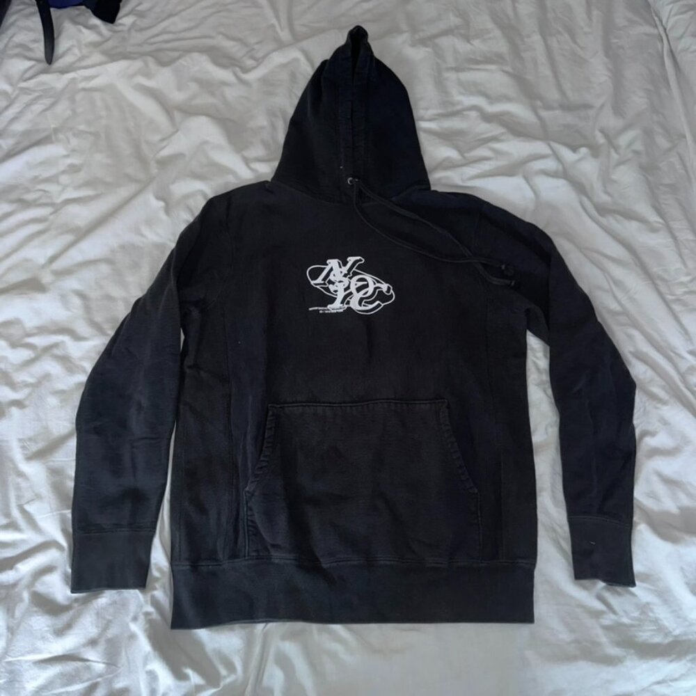 NOTHING SPECIAL / OPENING CEREMONY SS 2019 - NYC BLACK SLIM FIT HOODIE - L